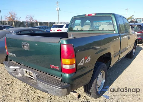 2002 GMC Sierra 1500 Sl из США, поврежденный, VIN 2GTEK19T021254060